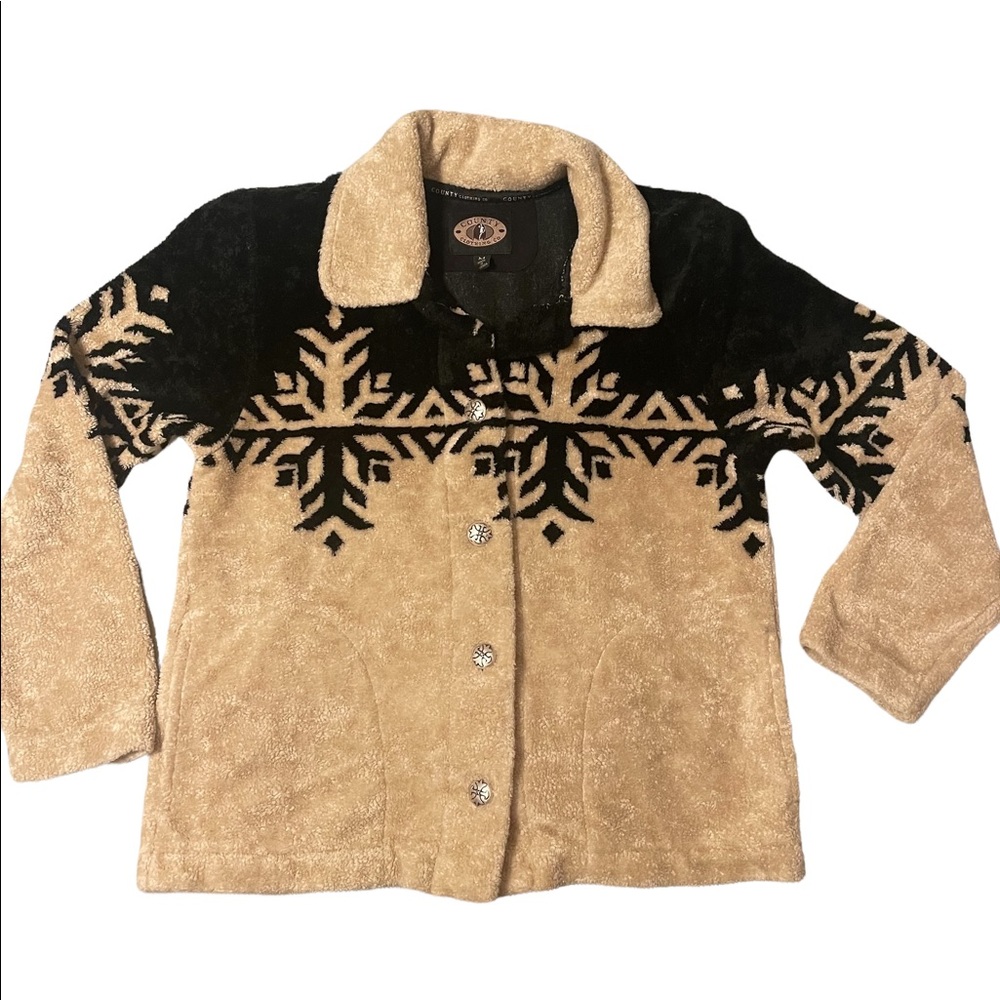 COUNTY CLOTHING Fleece Snowflake Jacket